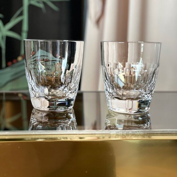 ♥️ Monique Lhuillier, Atelier Double Old Fashioned Glasses, pair Royal Doulton - Picture 6 of 9